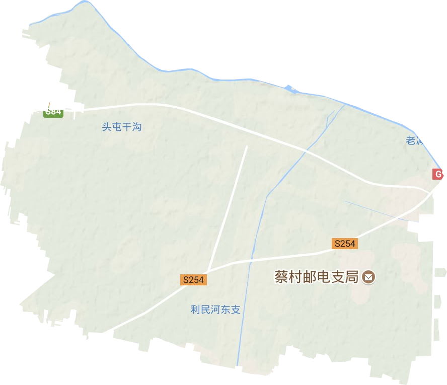 四女寺镇地形地图