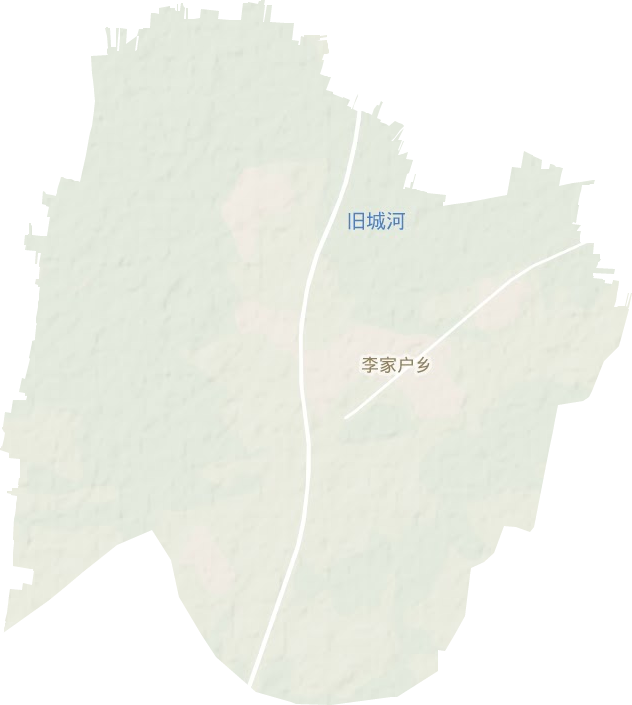 李家户镇地形地图