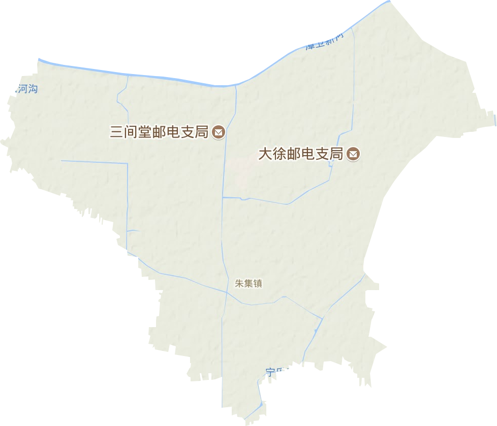 朱集镇地形地图