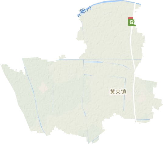 黄夹镇地形地图