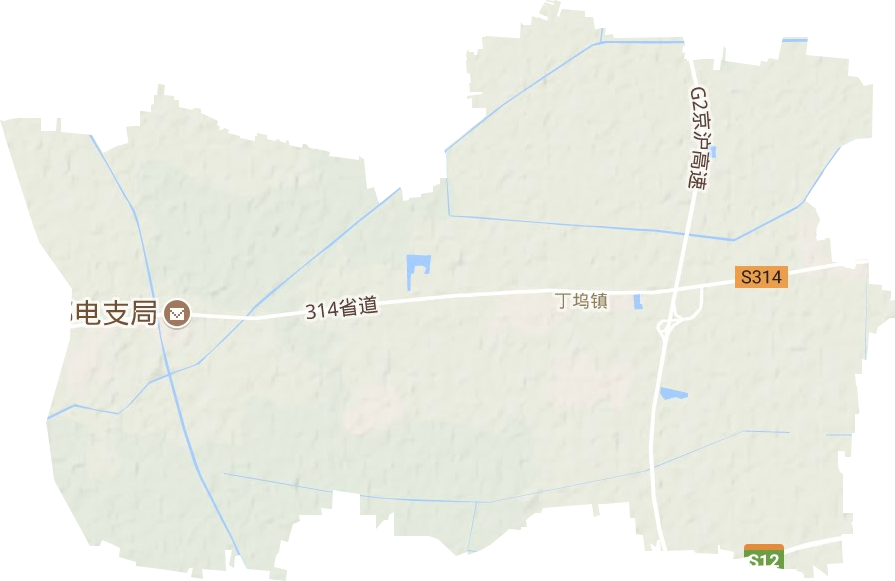 丁坞镇地形地图