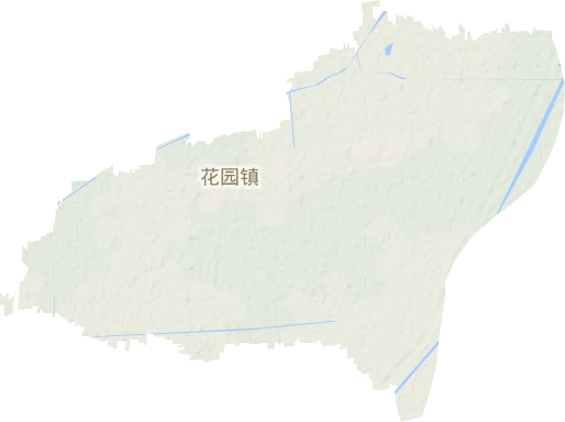 花园镇地形地图