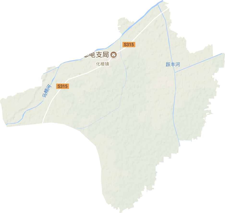 化楼镇地形地图