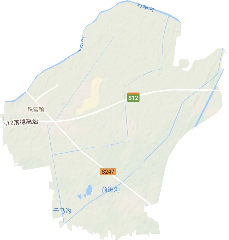 铁营镇地形地图