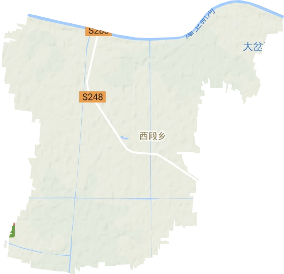 西段乡地形地图