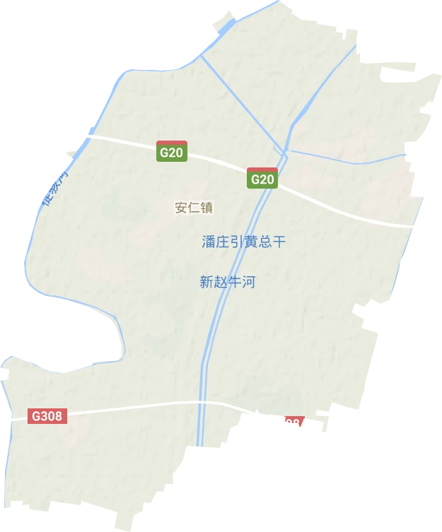 安仁镇地形地图