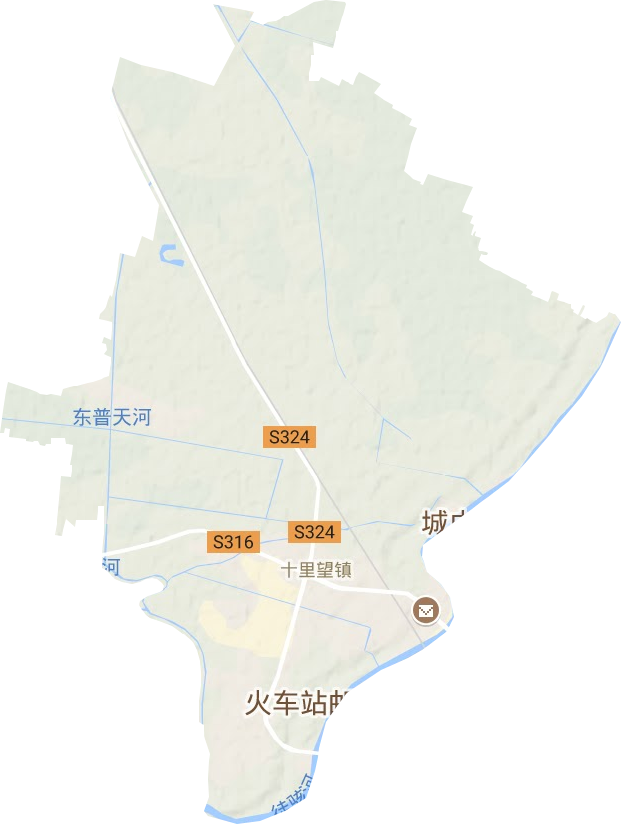 十里望镇地形地图
