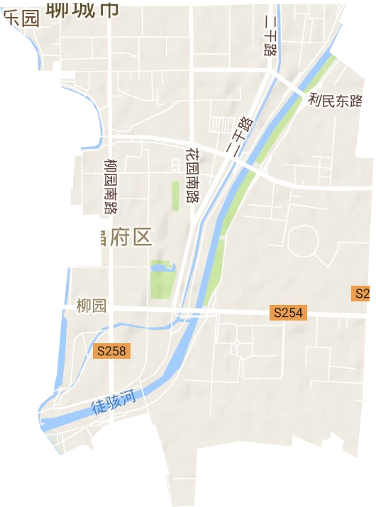 柳园街道地形地图