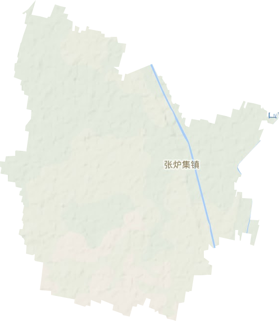 张炉集镇地形地图