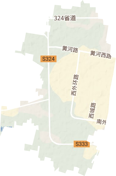 狮子楼街道地形地图