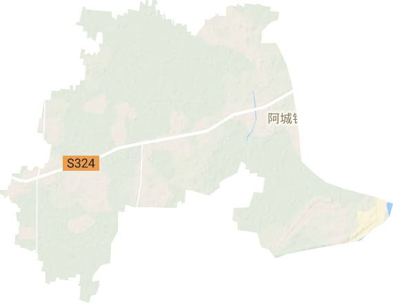 阿城镇地形地图