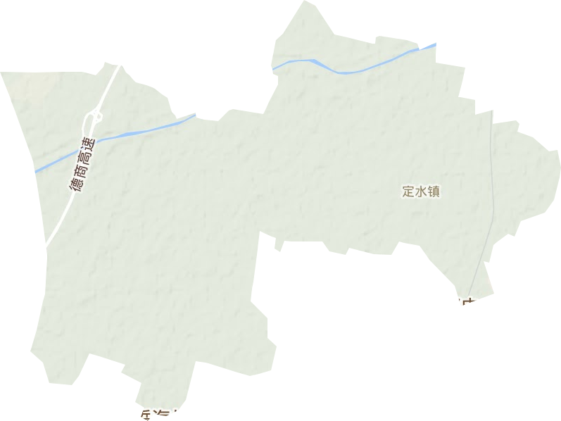定水镇地形地图