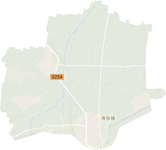寿张镇地形地图
