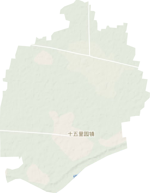 十五里园镇地形地图