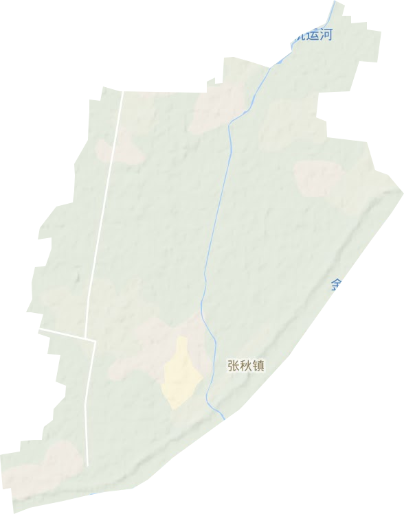 张秋镇地形地图