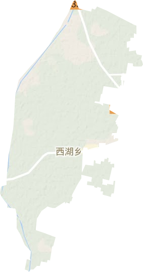 西湖镇地形地图