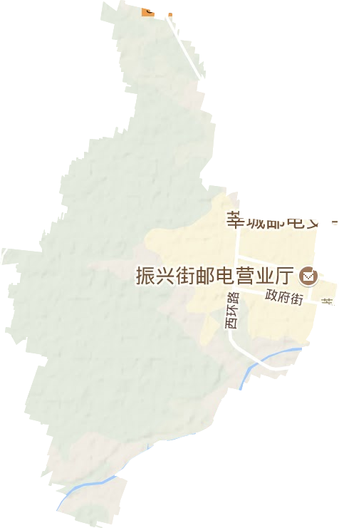 燕塔街道地形地图