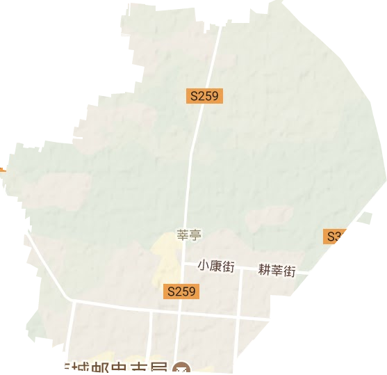 莘亭街道地形地图
