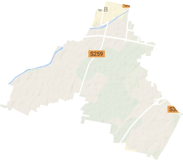 莘州街道地形地图