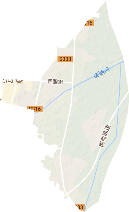 东鲁街道地形地图