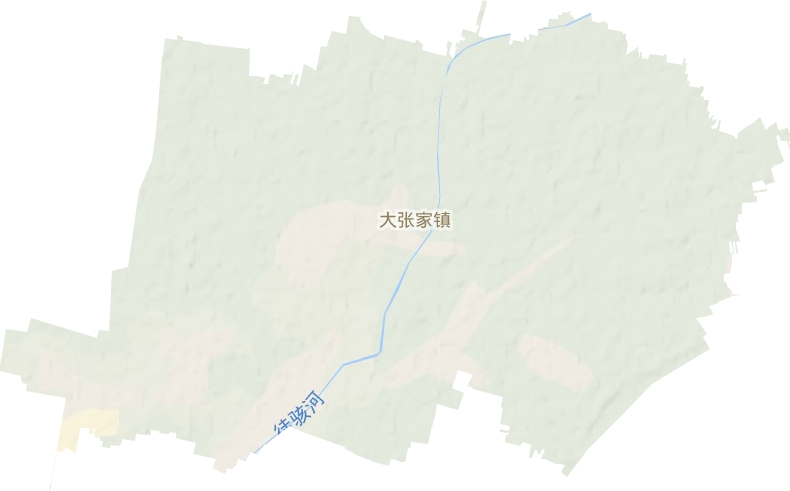 大张家镇地形地图