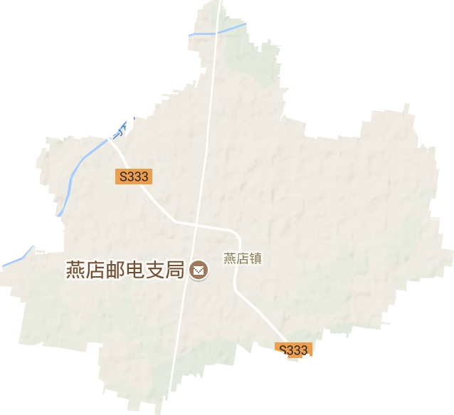 燕店镇地形地图