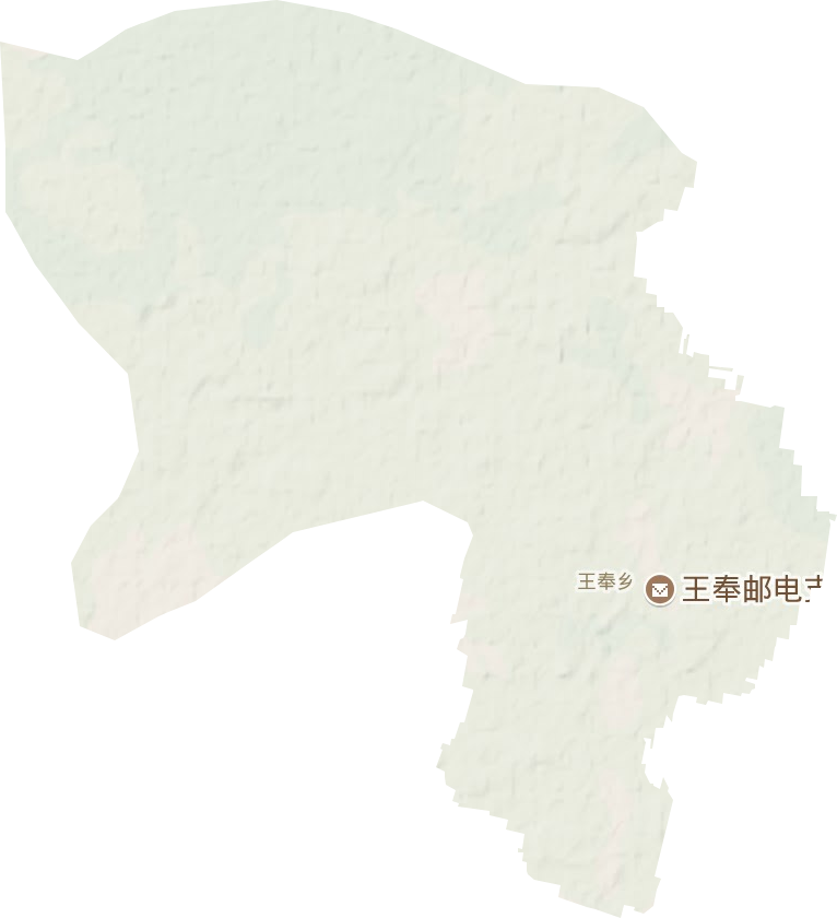 王奉镇地形地图