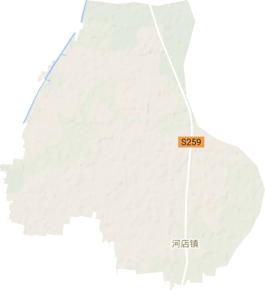 河店镇地形地图