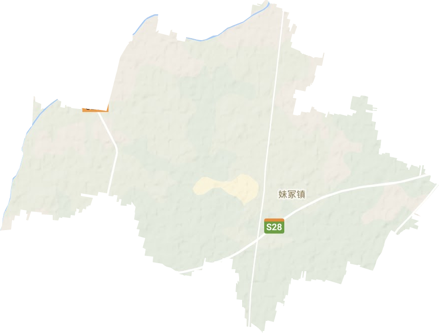 妹冢镇地形地图