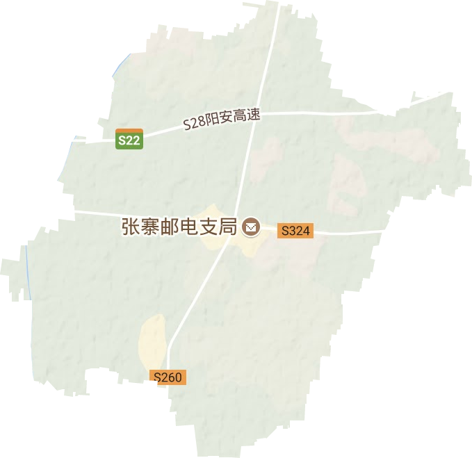 张寨镇地形地图