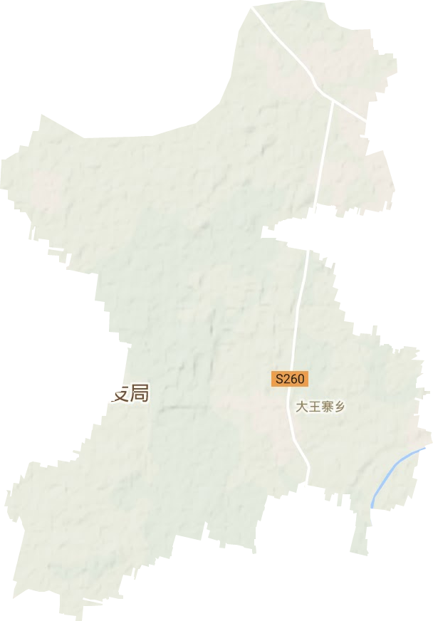 大王寨镇地形地图