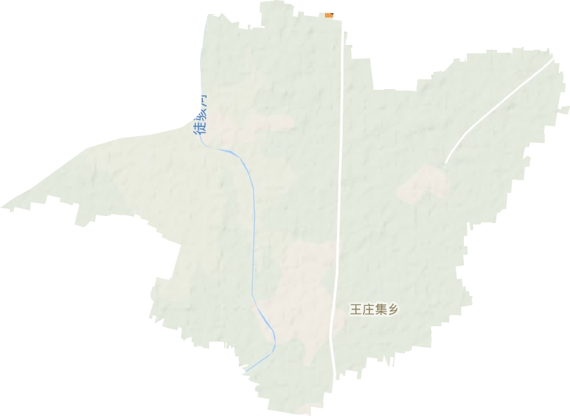王庄集镇地形地图