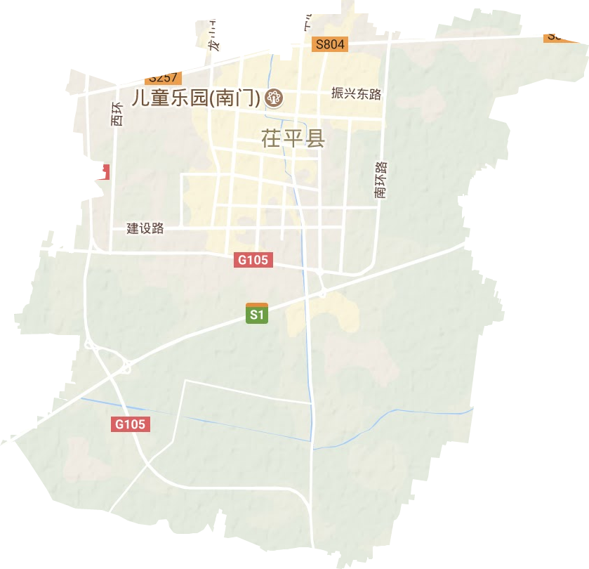 振兴街道地形地图