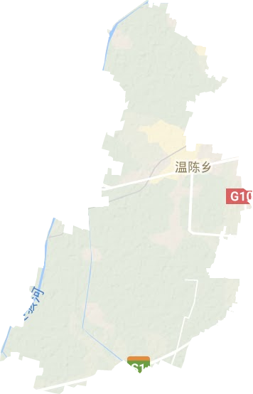温陈街道地形地图