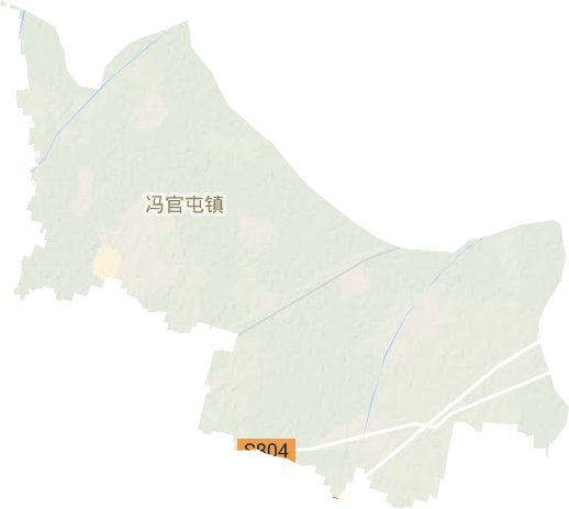 冯官屯镇地形地图