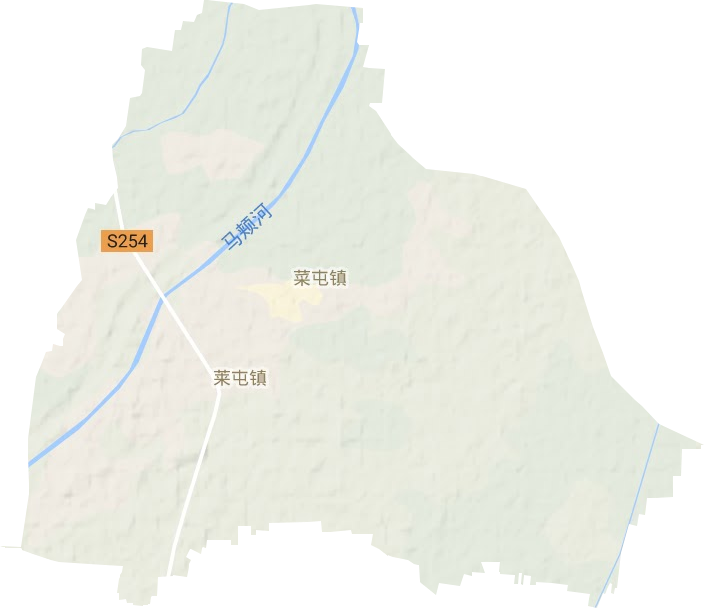 菜屯镇地形地图