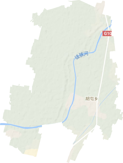 胡屯镇地形地图