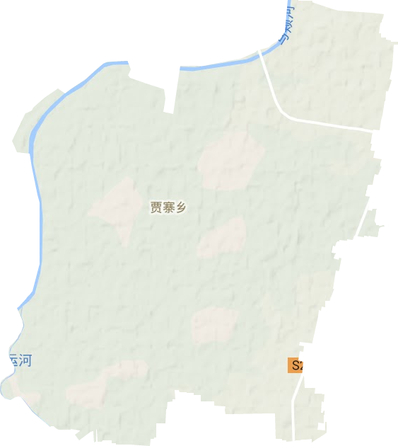 贾寨镇地形地图