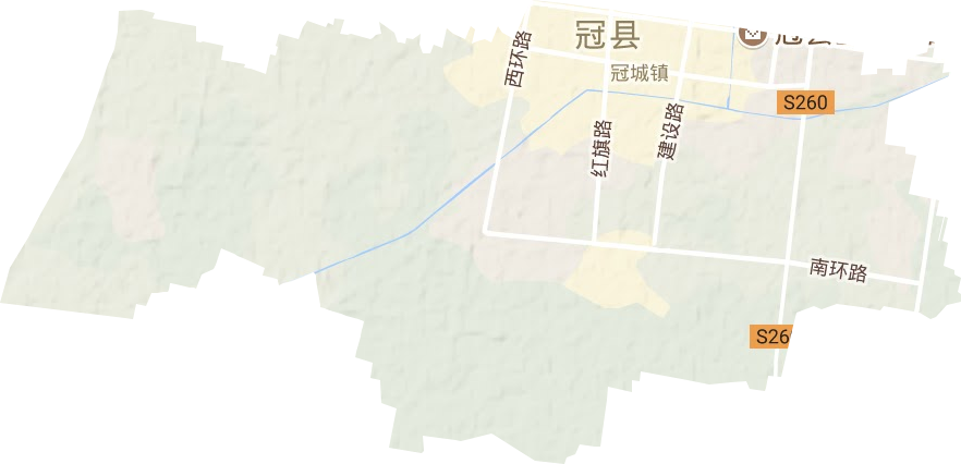 清泉街道地形地图