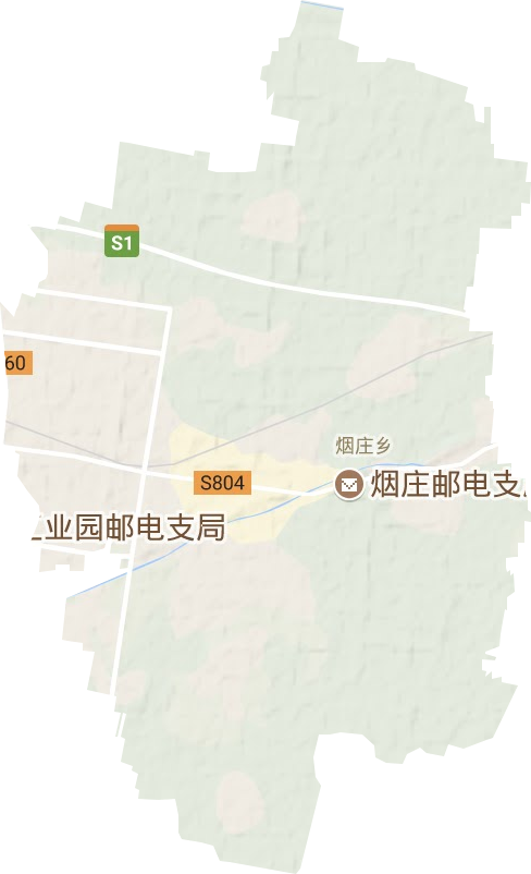 烟庄街道地形地图