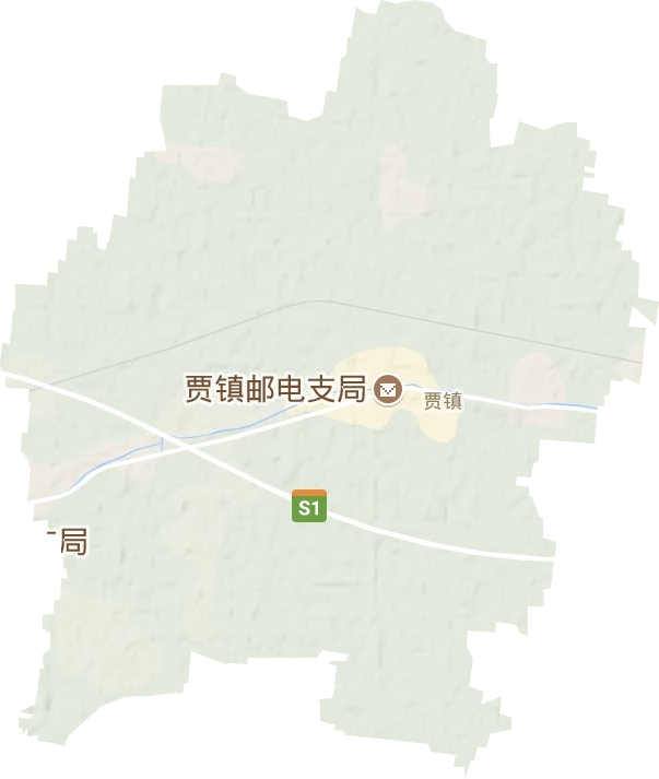 贾镇地形地图
