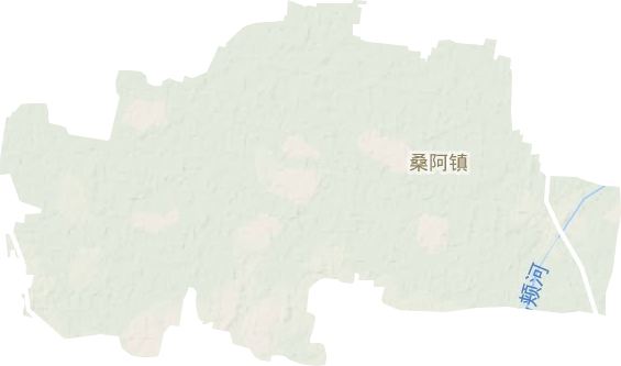 桑阿镇地形地图