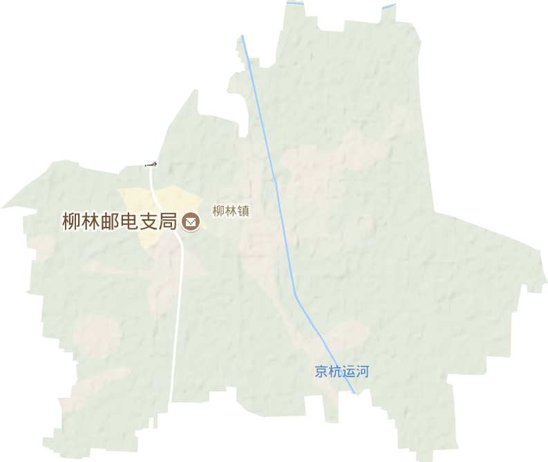 柳林镇地形地图