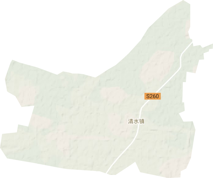 清水镇地形地图