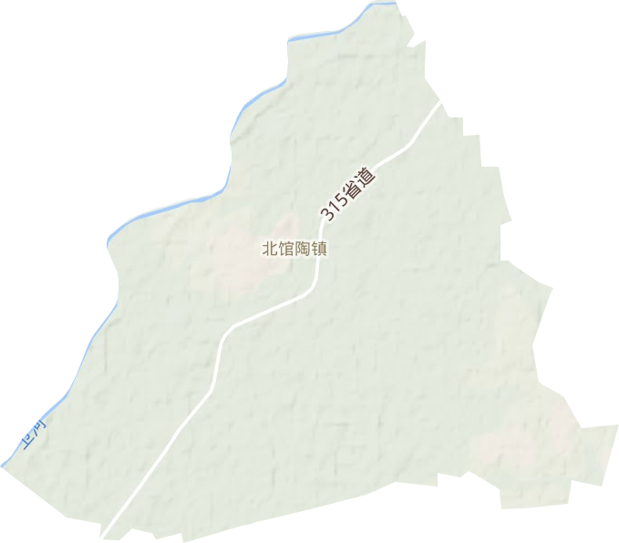 北馆陶镇地形地图