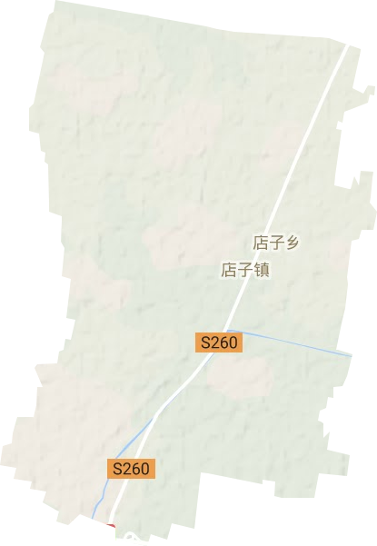 店子镇地形地图