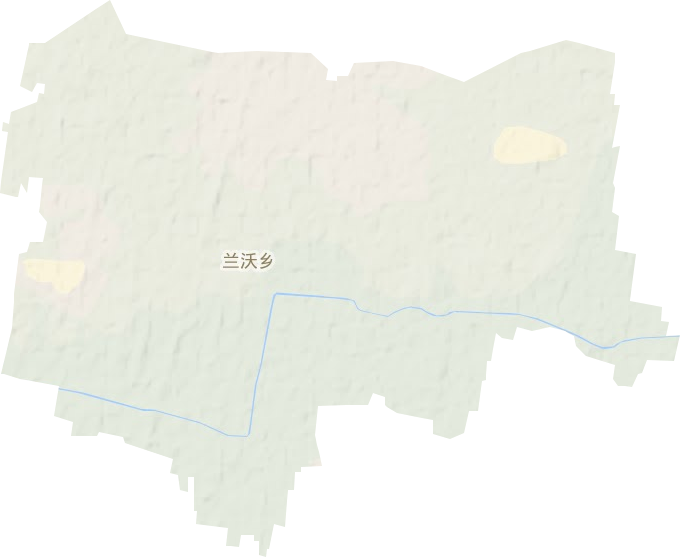 兰沃乡地形地图