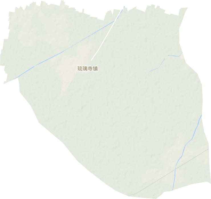 琉璃寺镇地形地图