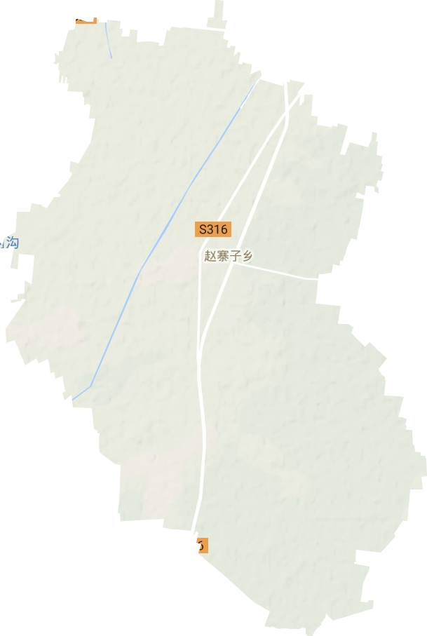 赵寨子镇地形地图