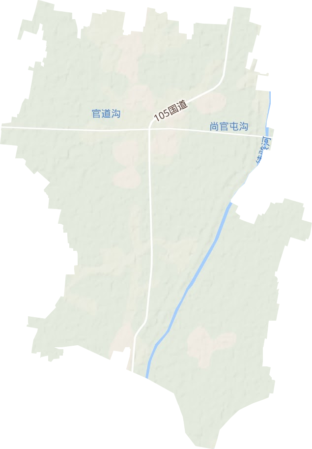 姜店镇地形地图